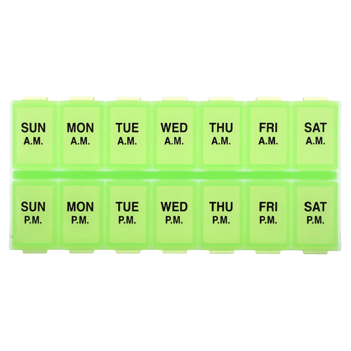 Ezy Dose, еженедельный прием таблеток с закругленным основанием, средний, 1 шт.