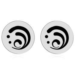 Серьги "Genshin Impact / Геншин" (Круглые гвоздики)