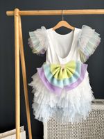 Платье из тюля со шлейфом Pure Soul, 122