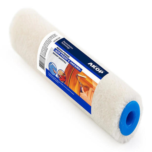 Ролик мини 150*6 "Для работ с лаками" велюр шерсть АКОР арт.337-787