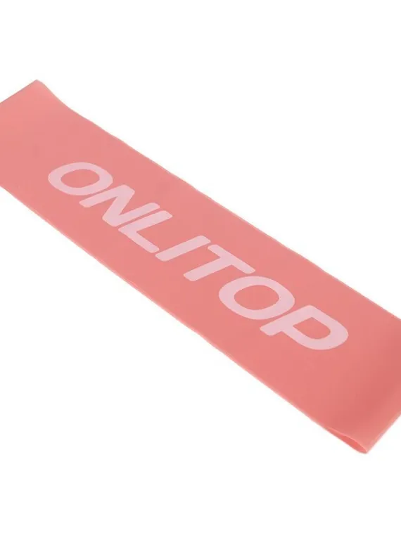 Фитнес-резинка, 30,5 х 7,6 см, толщина 3,5 мм, нагрузка до 3 кг, цвет розовый