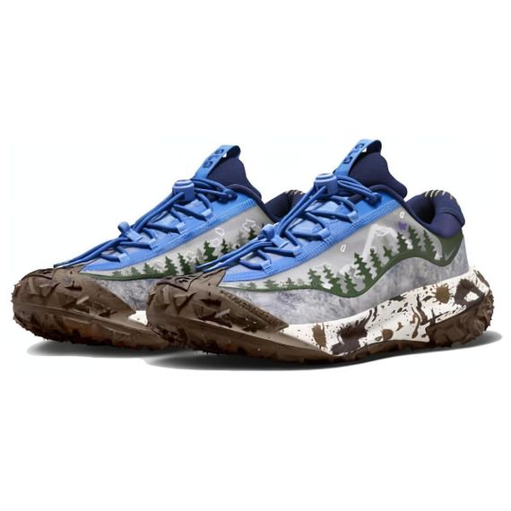 NIKE ACG Mountain Fly 2 Уличная обувь Низкий верх Голубой Серый Коричневый Унисекс