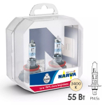 Автолампа H11 12V 55W (PGJ19-2) Narva RANGE POWER WHITE +150% (кт2шт) 48101