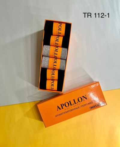 Мужские носки APOLLON с нано серебром, в коробке - 6 пар