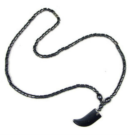 Бусы с подвесом гематит асс.