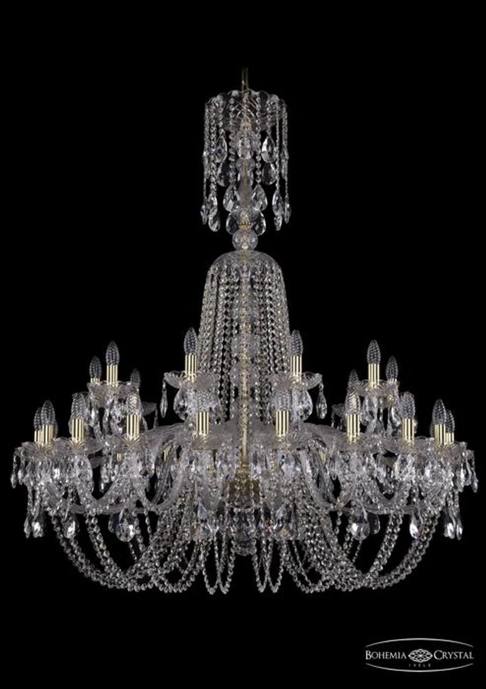 Подвесная люстра Bohemia Ivele 1402/20+10/400/XL-130/G