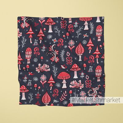 Платок с принтом 