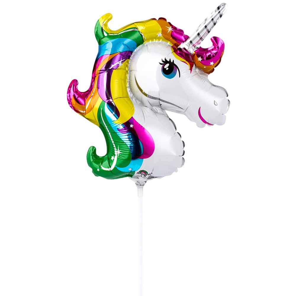 Шар Фольгированный Единорог Радужный голова (Ассорти)