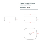 Раковина ArtCeram Cognac COL007 40 00 накладная 46 см, цвет Tortora