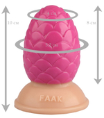 Розовая анальная втулка-шишка - 10 см. (Цвет: розовый)