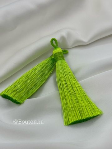 Кисточка для штор салатовая 8 см