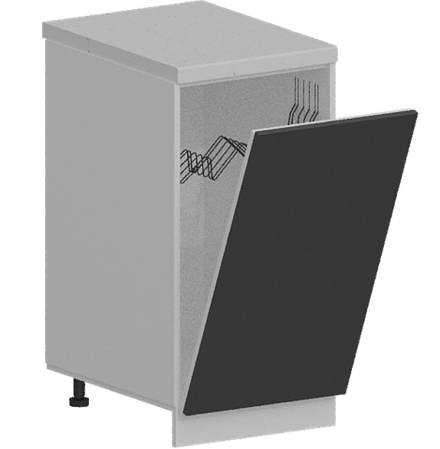 Кухня Модуль ШНВ 450 Вотан / Графит Софт