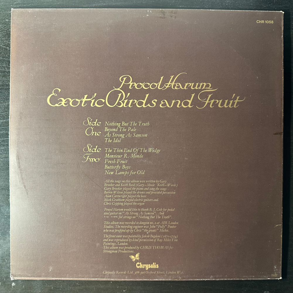 Procol Harum ‎– Exotic Birds And Fruit (Дания 1974г.)