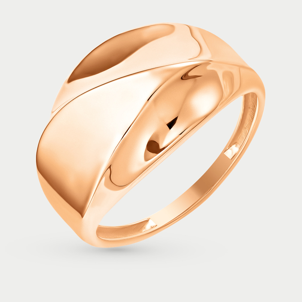 Кольцо женское из розового золота 585 пробы без вставок (арт. К10018518)