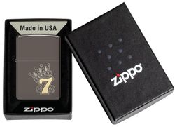 Зажигалка Zippo Lucky 7 Design с покрытием Black Ice® (48913) 2