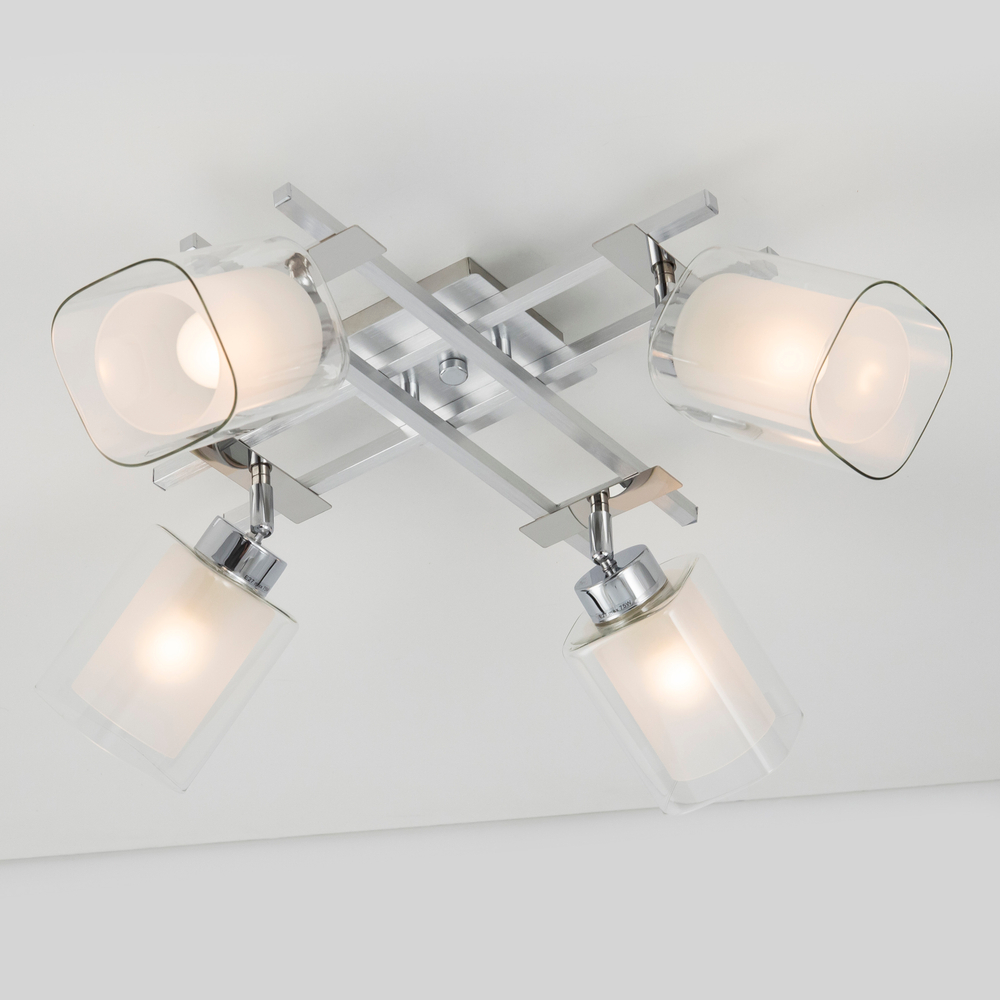 Citilux Риволи CL104140 Люстра с поворотными плафонами Алюминий