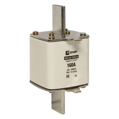 Плавкая вставка ППН-39 630/160А габарит 3 EKF