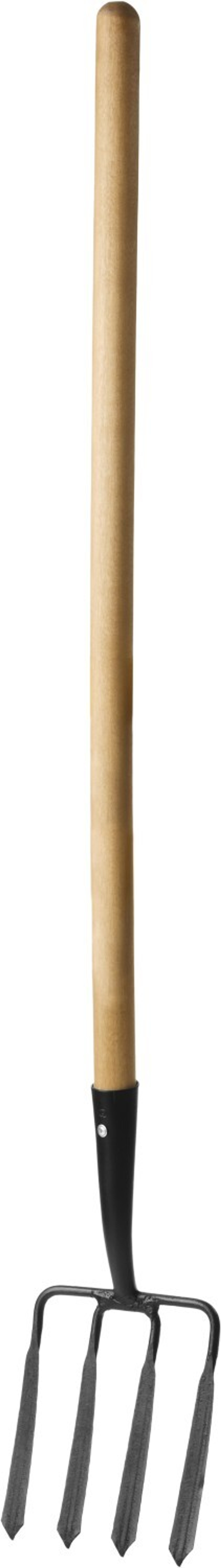 GRINDA 180х220х1300 мм, вилы копальные кованые, четырёхрогие, с деревянным черенком