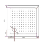 Акриловый поддон для душа Cezares Tray A 85x85 TRAY-A-A-85-15-W Белый