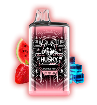 HUSKY CYBER 10000 Double Red - Клубника Арбуз лед