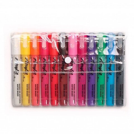 Набор маркеров Fat&Skinny - 12шт MAIN (2-5мм)