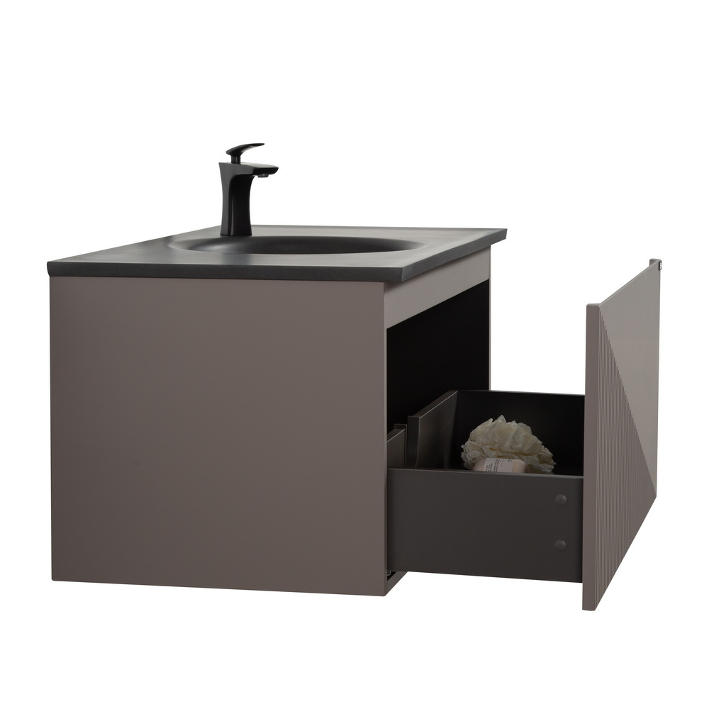 Тумба с раковиной Black&White Universe 90 см U918.900-3 misty grey