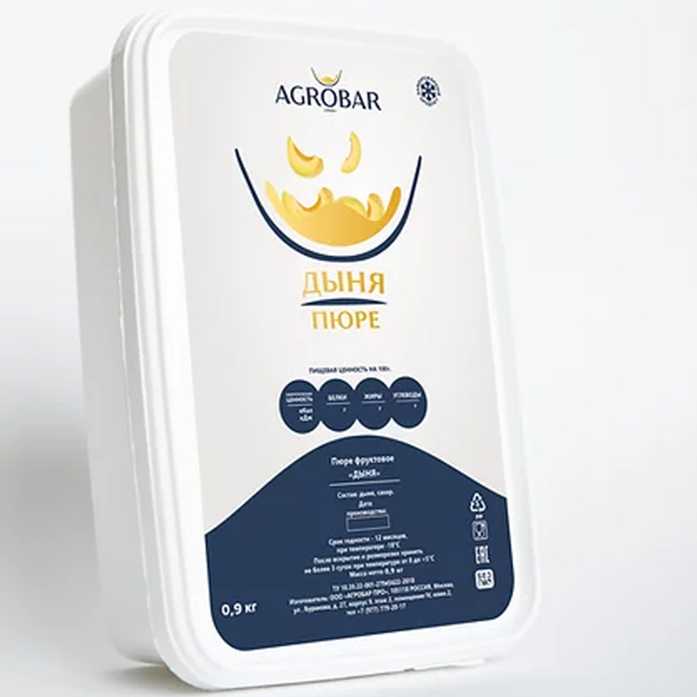 Пюре замороженное Дыня АГРОБАР (1 кг)