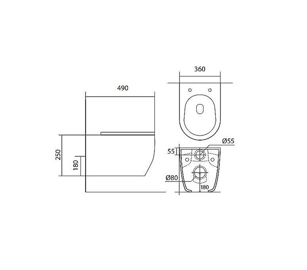 Унитаз подвесной Aquatek ЕВРОПА AQ1106-00+INS-0000012+KDI-0000011+KKI-0000002 белый, безободковый, с крышкой микролифт, с инсталляцией, с кнопкой хром матовый