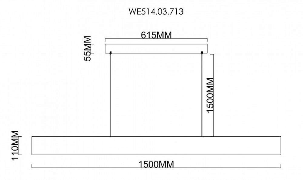 Подвесной светильник Wertmark Edda WE514.03.713