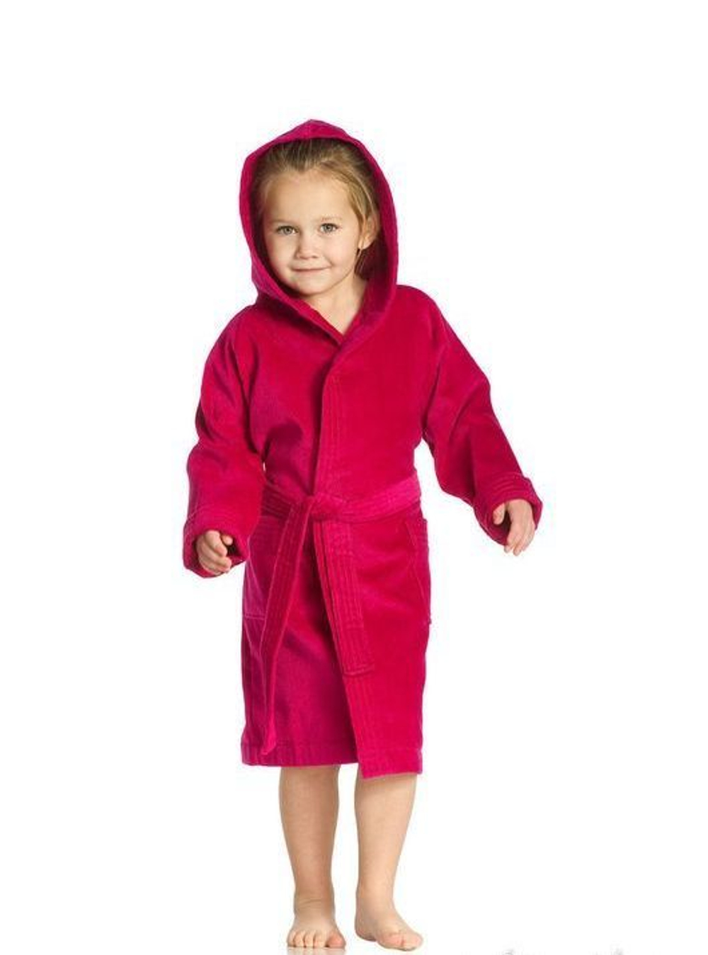 Халат детский махровый Vossen Troppi Apollo малиновый