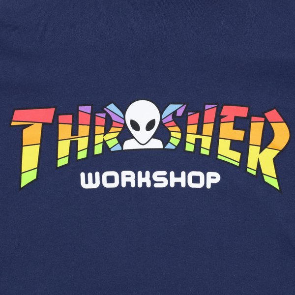 Худи Thrasher X AWS - Spectrum Hoodie (navy) артикул: - купить в магазине Дайс
