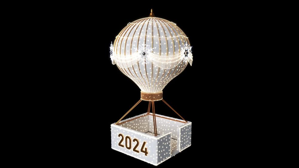 светодиодный шар воздушный "Монгольфьер"