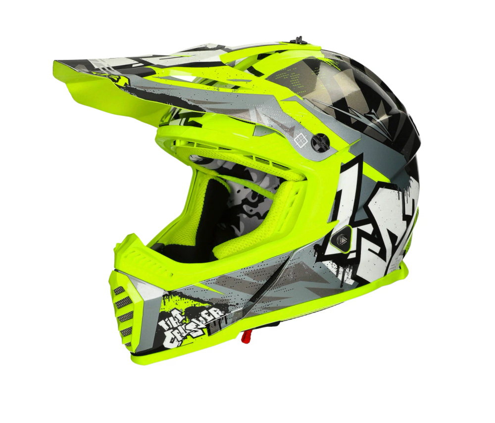 LS2 Мотошлем MX437 FAST XCODE (бело-фиолетовый)