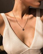 Колье с сердцем Bubble