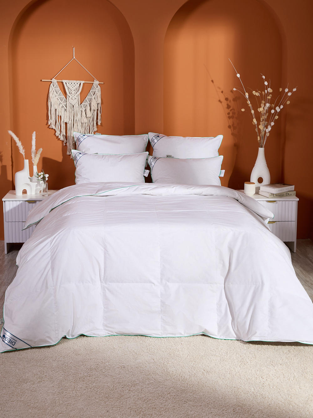 Одеяло пуховое лёгкое Летний сон Евро 200х200