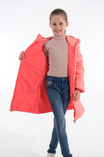 Стильная детская куртка для девочек Buba Flamingo (оверсайз)