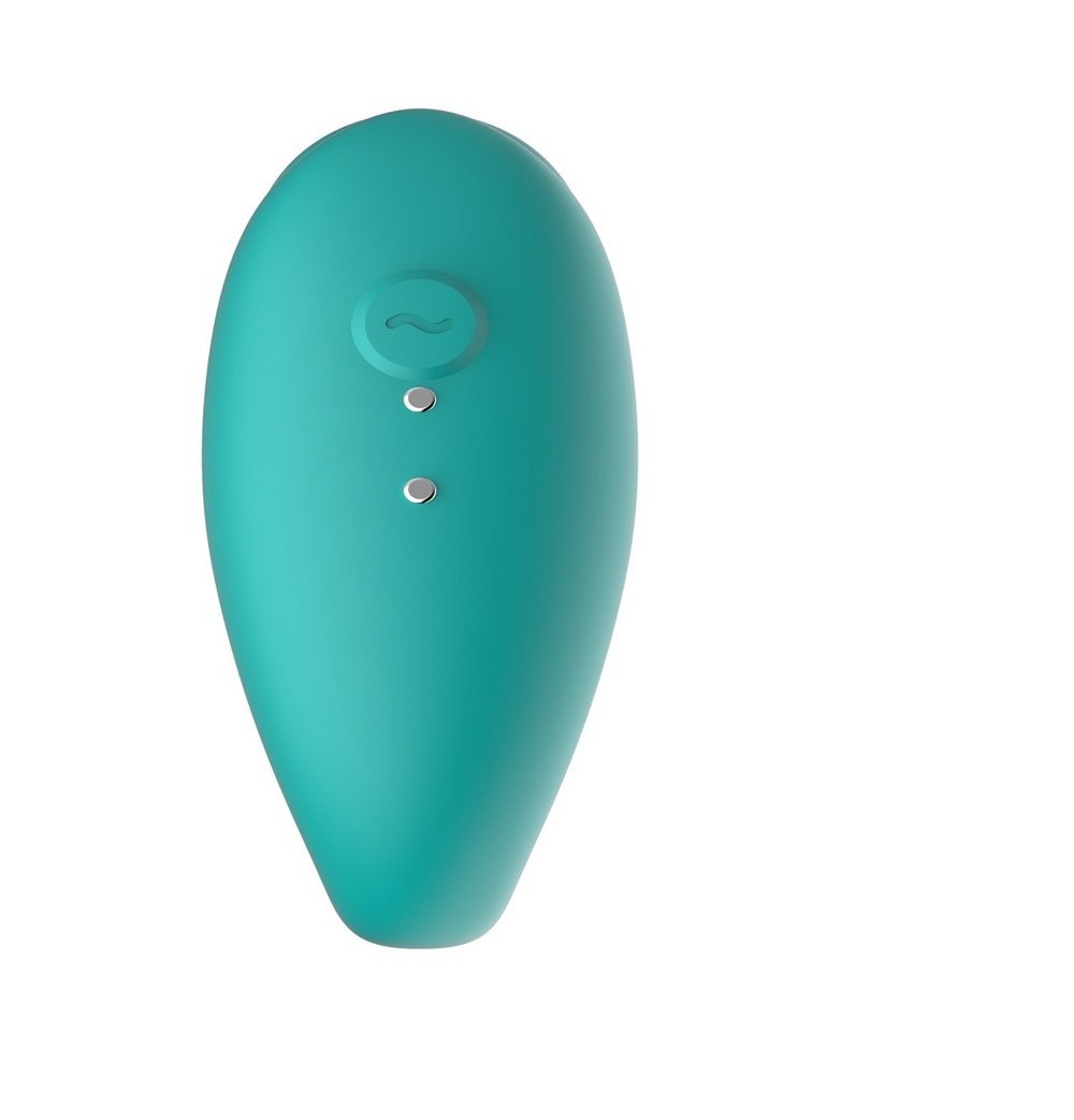 Вибромассажер для пар TWIN с управлением через приложение бирюзовый