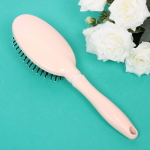 Расческа массажная «Manheten», овальная, цвет нежно-розовый, 6,5*24 см (блистер Ultramarine)