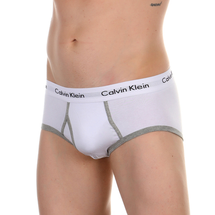 Мужские трусы брифы белые Calvin Klein