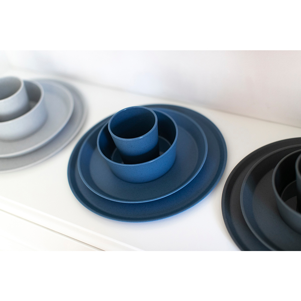 Тарелка connect, organic, D25,5 см, синяя