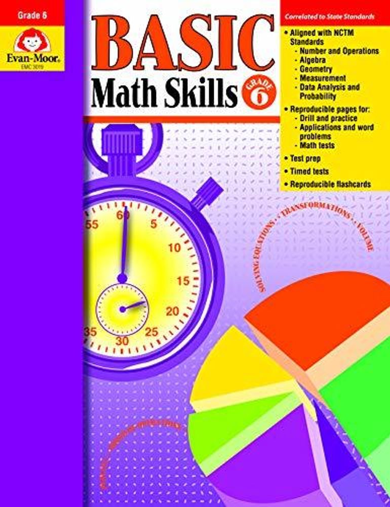 Basic Math Skills, Grade 6 - Teacher Reproducibles ***