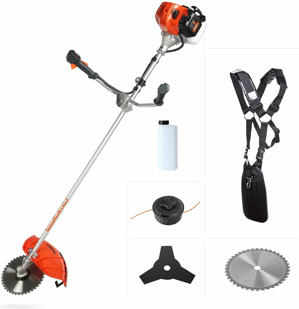 Мотокоса бенз PATRIOT PT 555 (1+1), 52сс, 3.0л.с, жест. вал, U-рук, катушка Comfort+3Т(250106230)