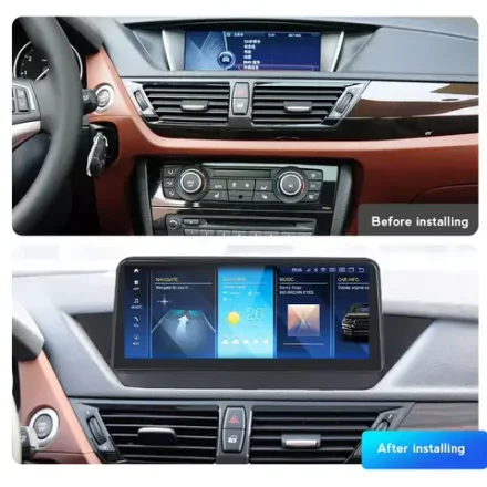 Магнитола для BMW X1 E84 2009-2014 (любая комплектация) - Carmedia HP-B1101XFW монитор 12.3" с джойстиком в стиле BMW на Android 11, CarPlay, 4G SIM-слот