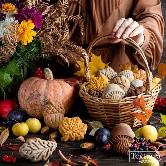 Пряник в виде листочка