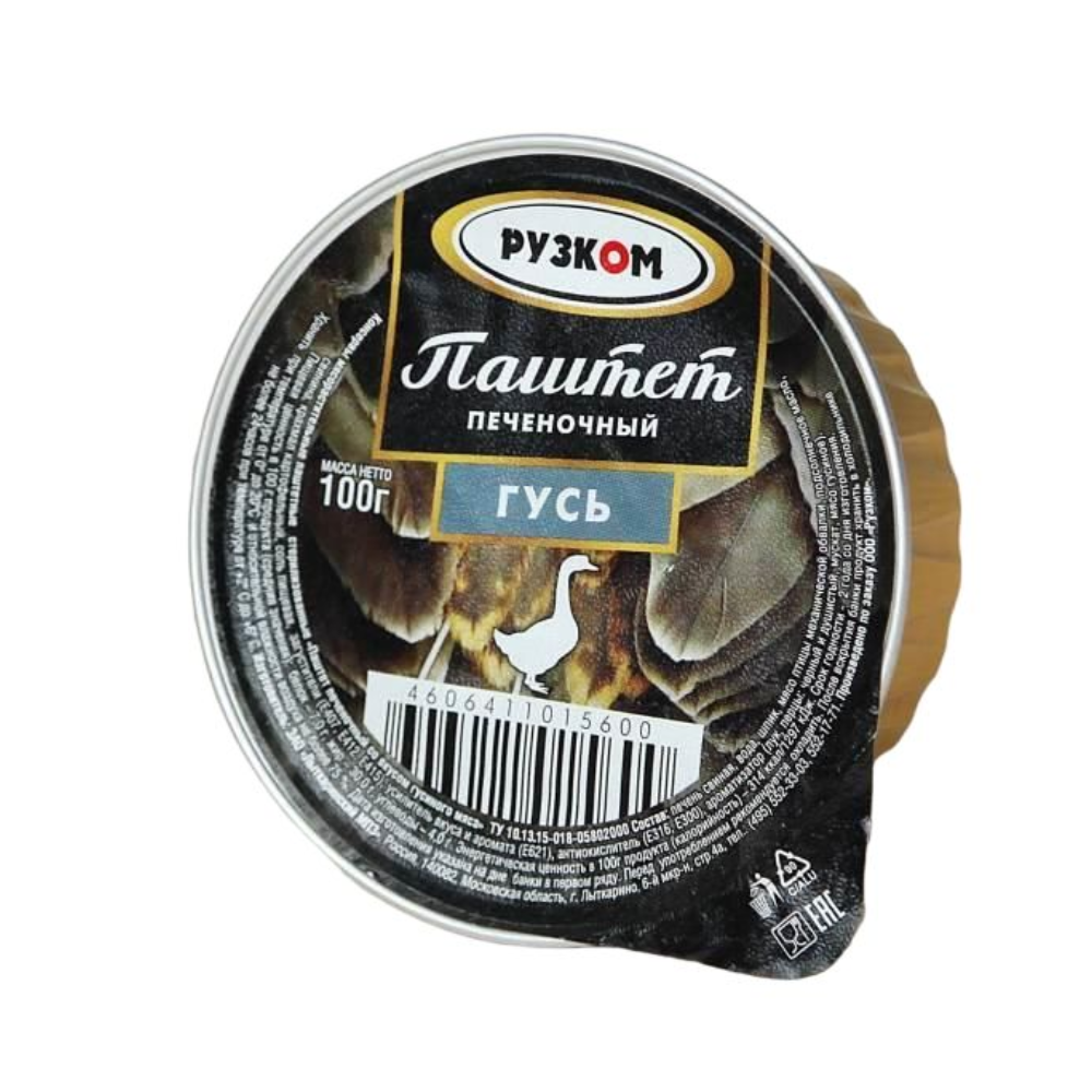 Паштет печеночный гусь Рузком 100 гр