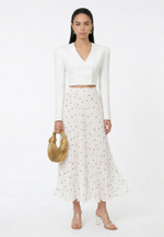 Юбка плиссе в горошек