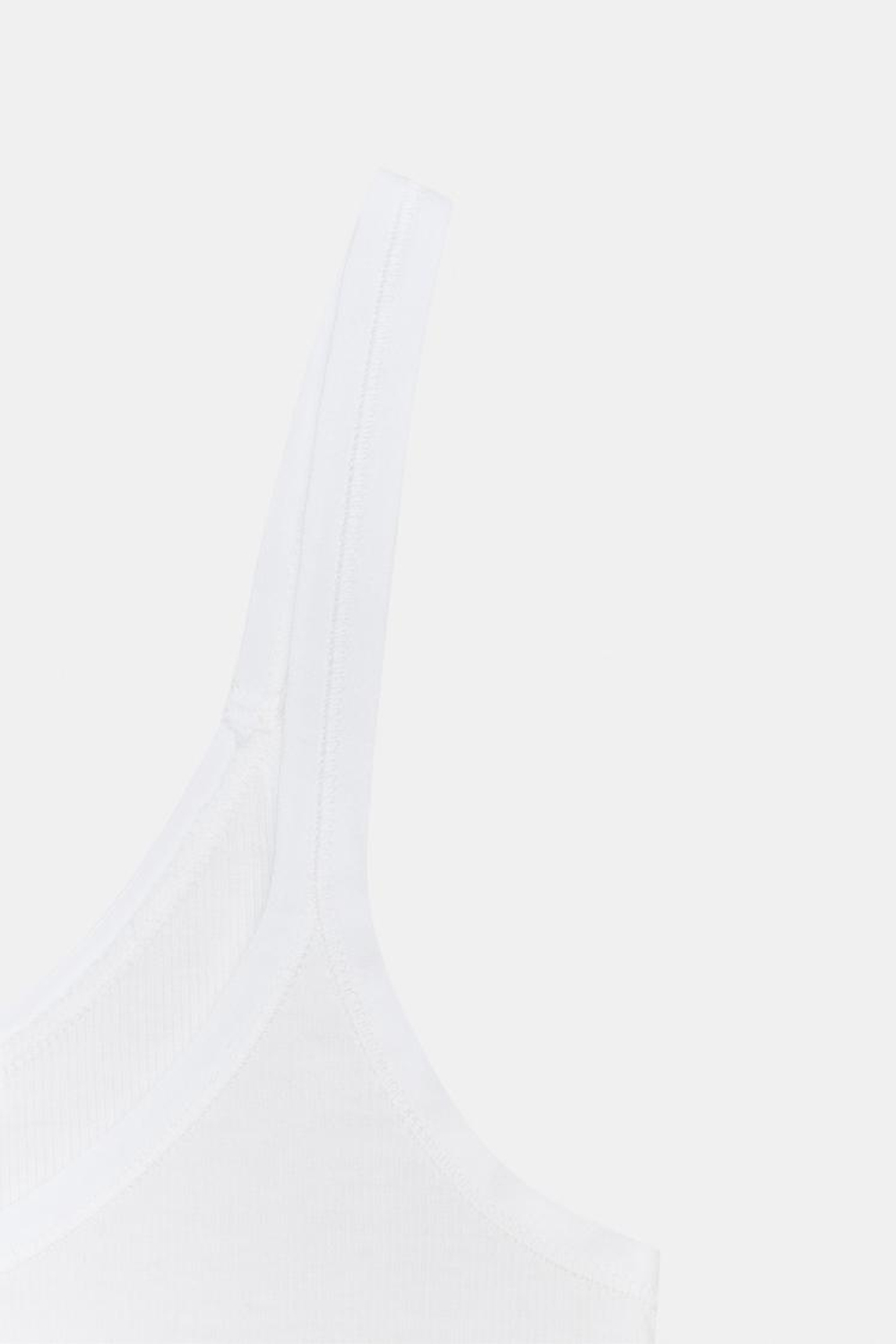 ZARA МАЙКА В РУБЧИК, БЕЛЫЙ