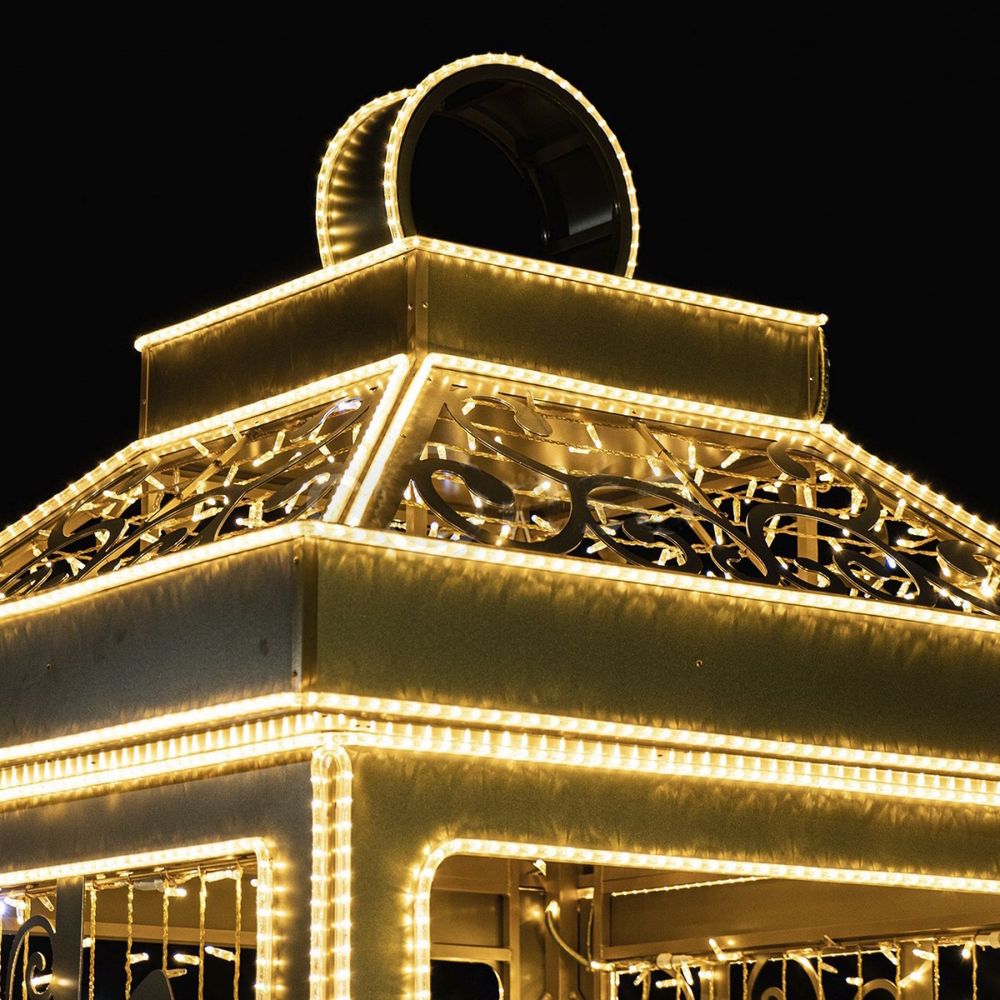 Светодиодная конструкция "Фонарь золотой"