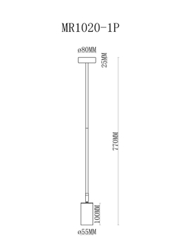 Подвесной светильник MyFar Dereck MR1020-1P