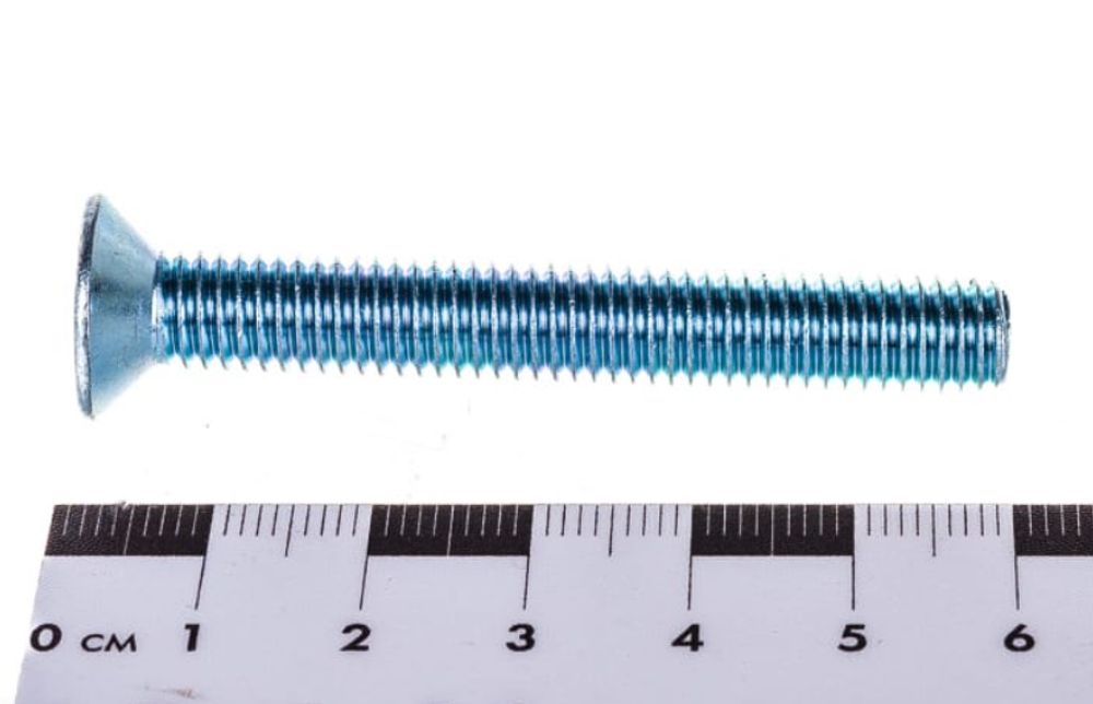 ВИНТ СТРОЙБАТ С ПОТАЙНОЙ ГОЛОВКОЙ ОЦИНК DIN 965 М 8Х60 3ШТ